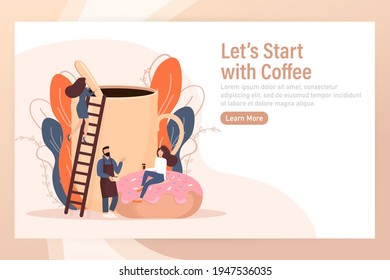 Cartoon character. Coffee break vending machine, great design for any purposes. Art illustration. Vector illustration.