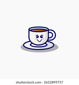 Cartoon character coffee cute cartoon vector hand drawn