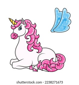 Cartoon character. Colorful vector illustration. Isolated on white background. Design element. Template for your design, books, stickers, cards.