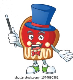 Cartoon character of cookies Magician style