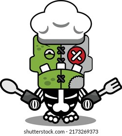 cartoon character costume vector illustration
chef cute zombie doll mascot