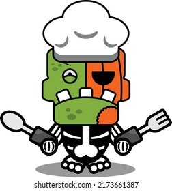 cartoon character costume vector illustration
chef pumpkin zombie mascot
