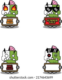 cartoon character costume vector
zombie bone summer sale bundle mascot set