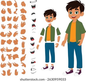 cartoon character of an cute boy