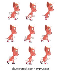 Cartoon Character of a A Cute Devils for a Computer Game. Storyboard