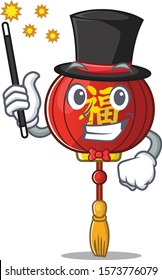 Cartoon character design of asian lantern Magician style