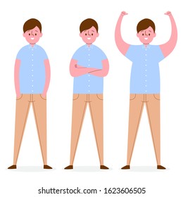 Cartoon character design collection vector illustration