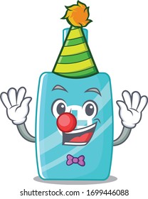 cartoon character design concept of cute clown ointment cream