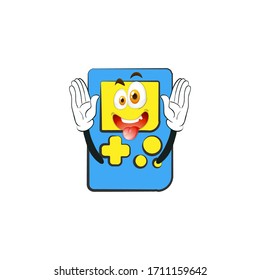 Cartoon character design concept of portable videogame cartoon design style