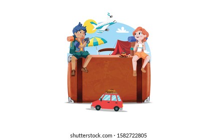 Cartoon Character Design, Vector Character