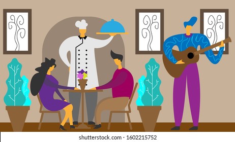 cartoon character designs with a restaurant theme
