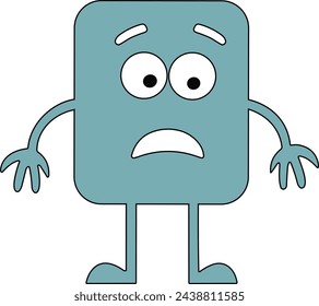 Personaje de dibujos animados con una expresión de asco
