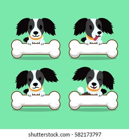 Cartoon character dog with big bones