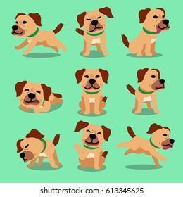 Cartoon character dog poses