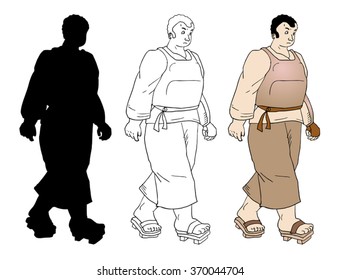 Cartoon character draw