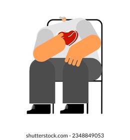 Cartoon character for elderly care and health  check up, home care.