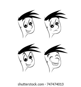 Cartoon character expression