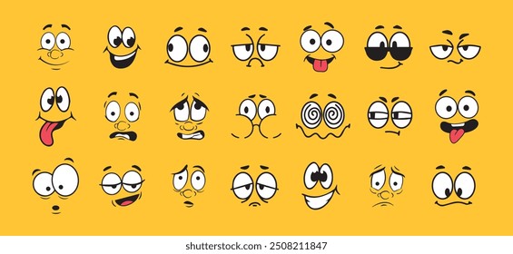 cartoon character  expression vector collection