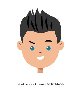 cartoon character face boy children