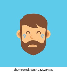 cartoon character face crying illustration