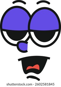 Cartoon Character Face Vector Illustration