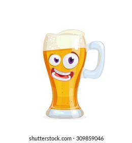 Cartoon character fancy beer