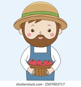 The cartoon character flat design illustration background change