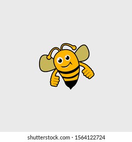 a cartoon character of flying bee