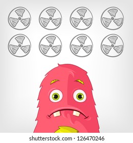 Cartoon Character Funny Monster. Vector Illustration. EPS 10.