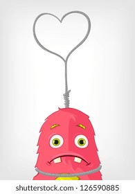 Cartoon Character Funny Monster. Vector Illustration. EPS 10.