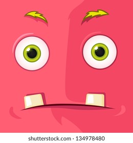 Cartoon Character Funny Monster. Vector EPS 10. Avatar.