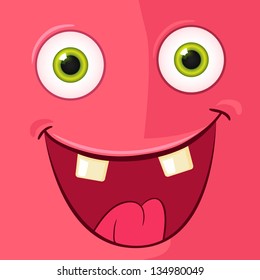 Cartoon Character Funny Monster. Vector EPS 10. Avatar.