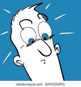 cartoon character funny vector illustration.