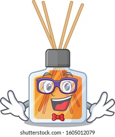 cartoon character of Geek air freshener sticks design