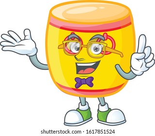 cartoon character of Geek chinese gold drum design