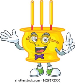 cartoon character of Geek chinese gold incense design