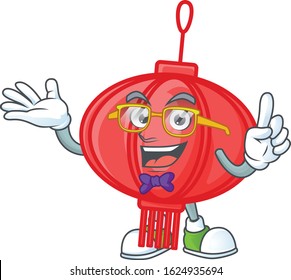 cartoon character of Geek chinese lampion design
