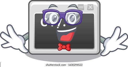 cartoon character of Geek command window design