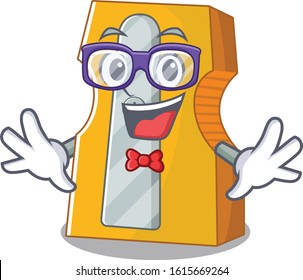 cartoon character of Geek pencil sharpener design