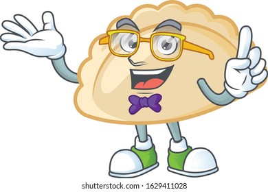cartoon character of Geek pierogi design style
