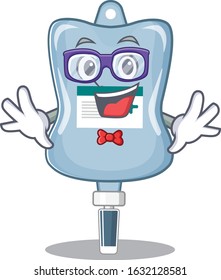 cartoon character of Geek saline bag design