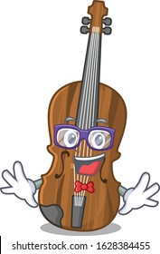 cartoon character of Geek violin in design