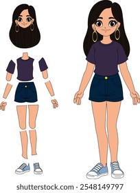 uma personagem de desenho animado de menina