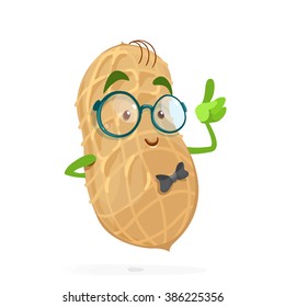 Cartoon character with glasses peanuts
