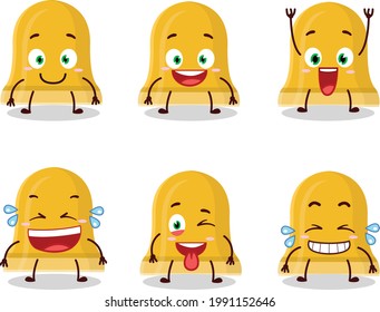 Cartoon character of gold bell with smile expression. Vector illustration