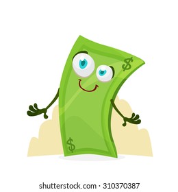 cartoon character green funny dollar