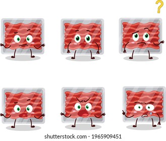 Cartoon character of ground meat with what expression