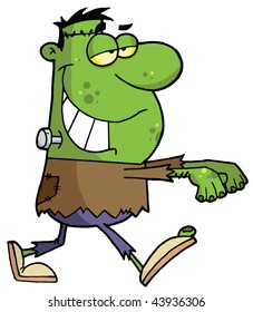  Cartoon character halloween frankenstein