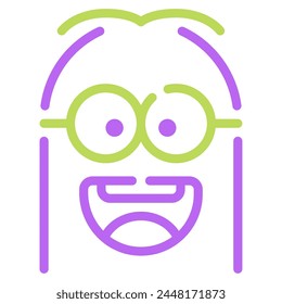 Cartoon Character Icon for web, app, infographic, etc