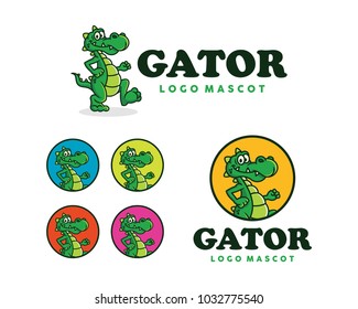 a cartoon character illustration of a crocodile. mascot. vector illustration